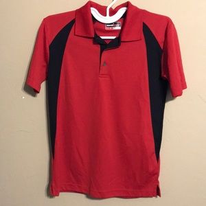 Red and Black Performance Polo